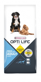 Opti Life Adult Light Medium & Maxi Hundefutter 12,5 kg