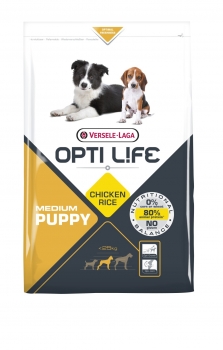 Opti Life Puppy Medium Hundefutter 2,5 kg