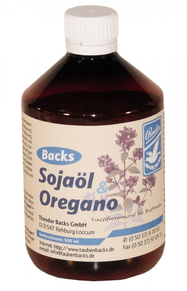 Backs Sojaöl + Oregano 500 ml