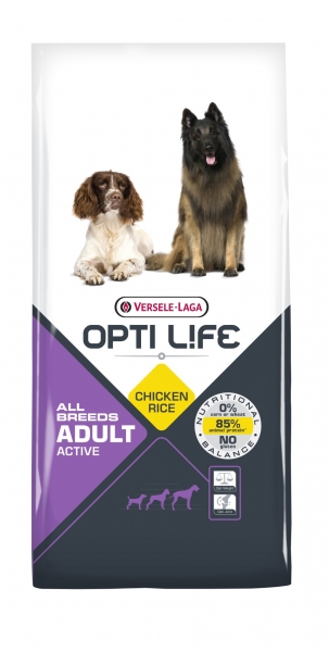 Opti Life Adult Active All Breeds Hundefutter 12,5 kg