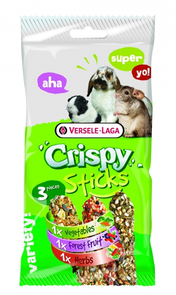 Versele-Laga Crispy Sticks Triple Variety Pack Pflanzenfresser 165 g