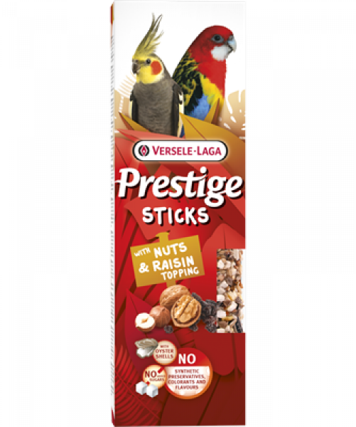 Versele-Laga Sticks Großsittiche Nüsse & Rosinen 2 Stück 60 g