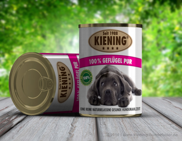 Kiening 100% Geflügel pur 410 g Dose